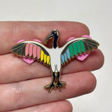 Disability Pride Ibis 50mm Hard Enamel Pin