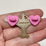 Disability Pride Ibis 50mm Hard Enamel Pin