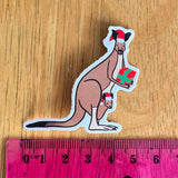 Christmas Kangaroo Sticker