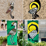 Stylised Ibis 40mm Hard Enamel Pin