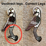 *Inaccurate* Stylised Curlew 40mm Hard Enamel Pin