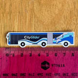 Blue City Glider Sticker