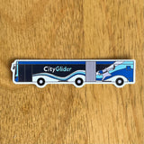 Blue City Glider Sticker