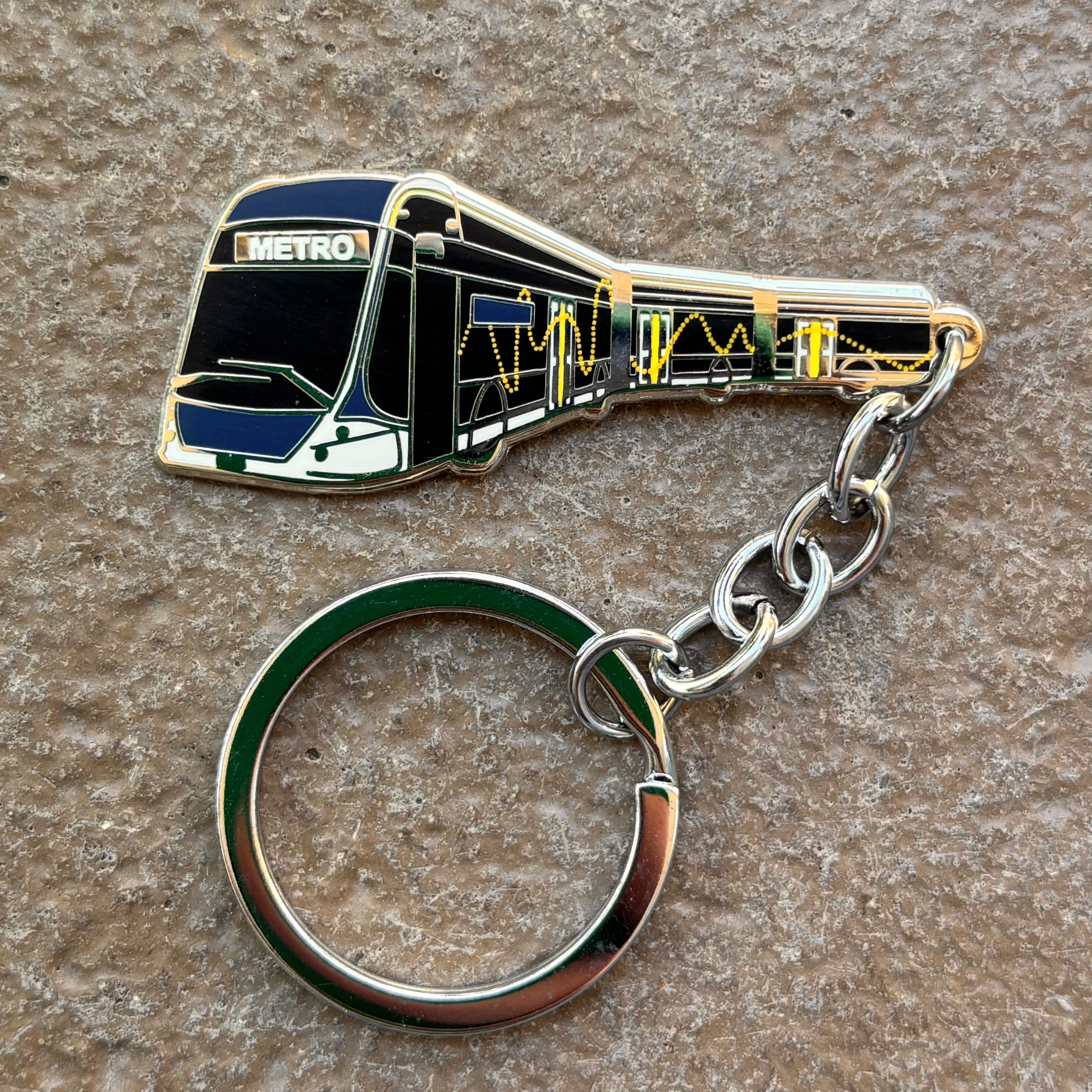 Brisbane Metro 50mm Hard Enamel Keychain – Jesse Irwin Art