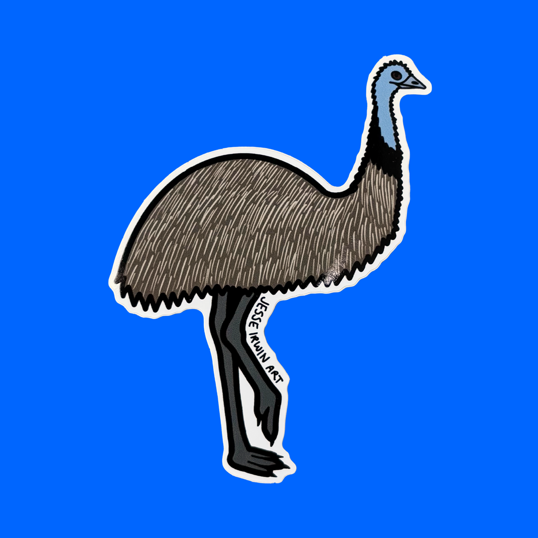 Emu Sticker – Jesse Irwin Art