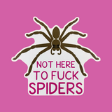 Not Here to Fuck Spiders Sticker