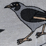 Black and White Birds of Brisbane Woven Blanket
