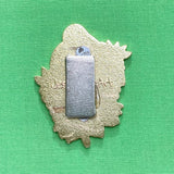 Magnetic Needleminder - Ibis and Bottlebrush Flowers 40mm Hard Enamel Pin Converted to Needle Minder with Neodymium Magnets
