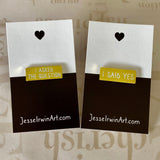 Engagement and Wedding Pin Set - Gender Neutral - Soft Enamel Pin