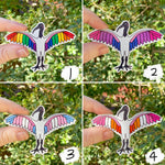 Pride Flags Ibis Vinyl Stickers! - LGBTQ+ Flags Bin Chickens - Nine Different Designs - Die Cut 8cm Wide Sticker - Laptop Decal