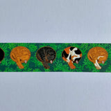 Curled Cats Washi Tape - 15mm x 10m - Decorative Planner Tape