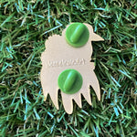 Kookaburra and Ghost Gum 40mm Hard Enamel Pin - Australian Friends and Flowers - Aussie Animals - Lapel Pin, Cloissone Badge