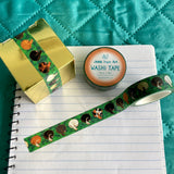 Curled Cats Washi Tape - 15mm x 10m - Decorative Planner Tape