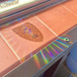 Rainbow Bridge Prismatic Rainbow Suncatcher Decal Sticker - 4” wide, transparent sun catcher - stained glass window effect