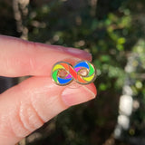 Autism Infinite Rainbow 17mm Hard Enamel Pin