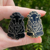 Brisbane City Hall Lion Statues Hard Enamel Pins