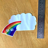 Big Transparent Rainbow Bridge Sticker