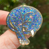 Galaxy Cat - Curled Cat Pin - 35mm Hard Enamel Pins