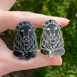 Brisbane City Hall Lion Statues Hard Enamel Pins