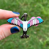 “Transbis” Trans Pride Ibis Hard Enamel Pin
