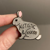 Autistic and Anxiou Hard Enamel Pin SECONDS - CHARITY PINS