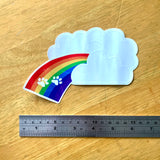 Big Transparent Rainbow Bridge Sticker