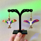 Australian Ibis "Pridebis" and “Bibis” Hard Enamel Earrings