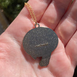 Porcelain Cat Hard Enamel Necklace