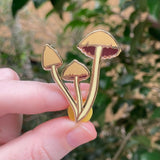 Psilocybe Semilanceata Mushroom - Hard Enamel Pin