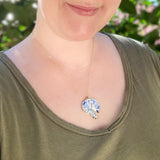 Porcelain Cat Hard Enamel Necklace