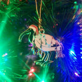 Christmas Ibis Hard Enamel Decoration Ornament