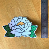 Big Transparent Flower Sticker